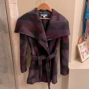 Mid-weight wrap coat. Brand new, never worn.